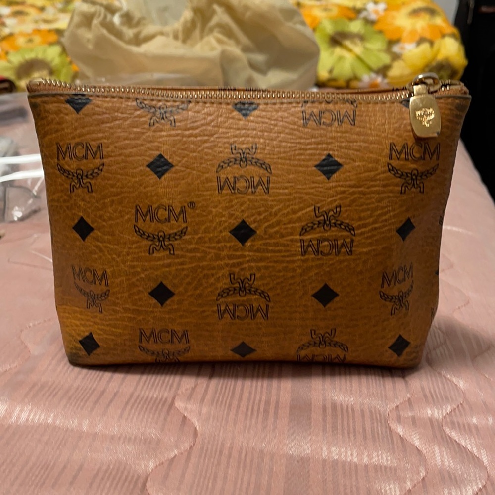 MCM Cognac Pouch